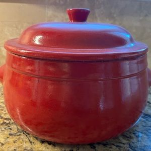 Emile Henry large red pivoine “Fait Tout”